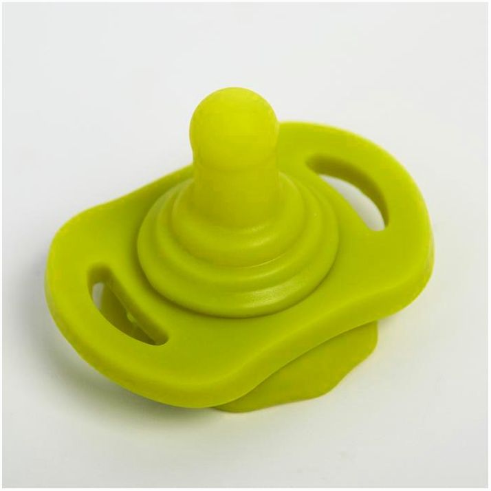 Картинка Пустышка цельносиликоновая, в контейнере, от 0 мес., цвет зеленый/бирюзовый (№4313601) от магазина Мир детей Товары для Новорожденных