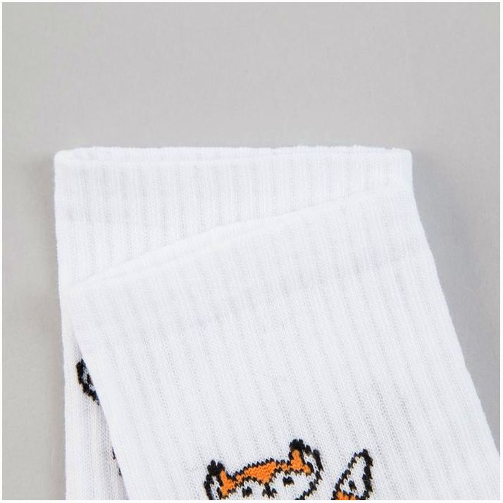 № 6032973 Носки женские «Лисички» цвет белый, размер 23-25