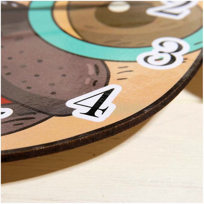 Картинка Часы настенные детские "Собачка", плавный ход, 24 х 24 см (№3734017) от магазина Мир детей Товары для Новорожденных