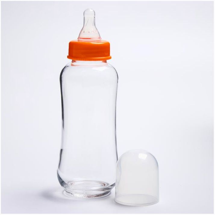 Картинка Бутылочка для кормления 280 мл., стекло, цвет МИКС (№4477643) от магазина Мир детей Товары для Новорожденных