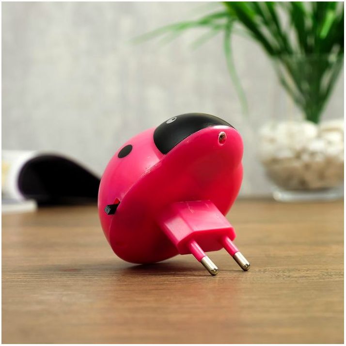 Картинка Ночник "Божья коровка " МИКС RISALUX (№182900) от магазина Мир детей Товары для Новорожденных