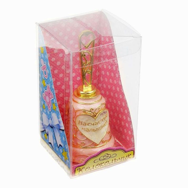 Картинка Колокольчик "На счастье малышке", 4,6 х 9,4 см (№1033976) от магазина Мир детей Товары для Новорожденных