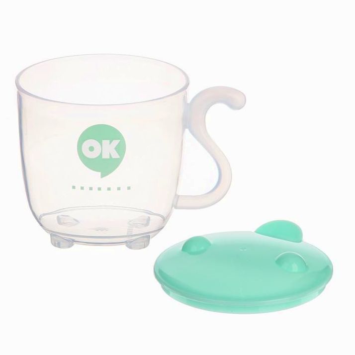 № 3973797 Кружка детская с крышкой, 230 мл., цвет МИКС