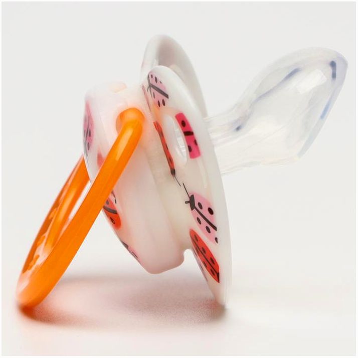 Картинка Соска-пустышка ортодонтическая, силикон, от 0 мес., с колпачком, «Божья коровка» (№4513794) от магазина Мир детей Товары для Новорожденных