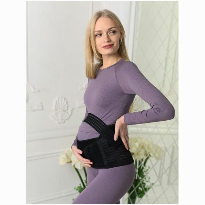 Бандаж-пояс универсальный, размер 116-120, цвет черный артикул анонс 7044138