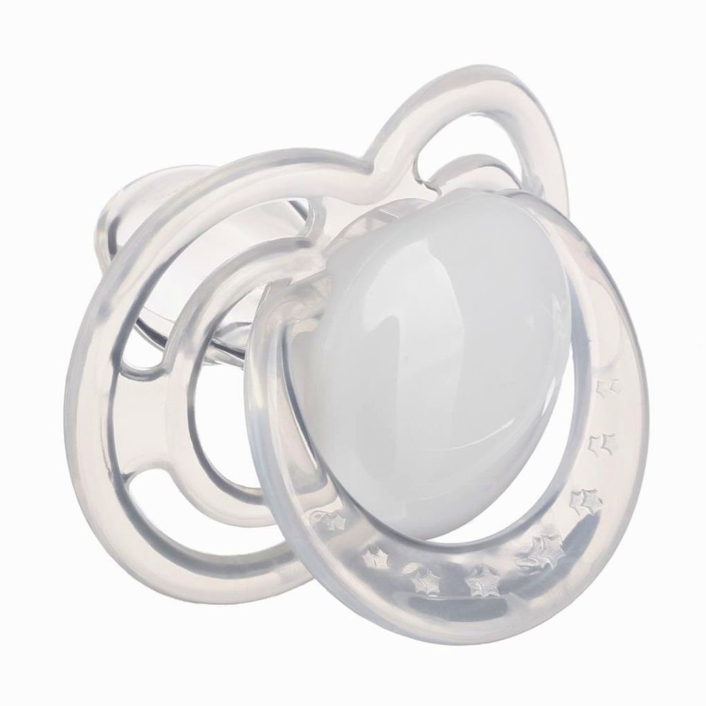 Картинка Соска- пустышка ортодотническая, с колпачком, +12 мес., белый прозрачный (№10095575) от магазина Мир детей Товары для Новорожденных