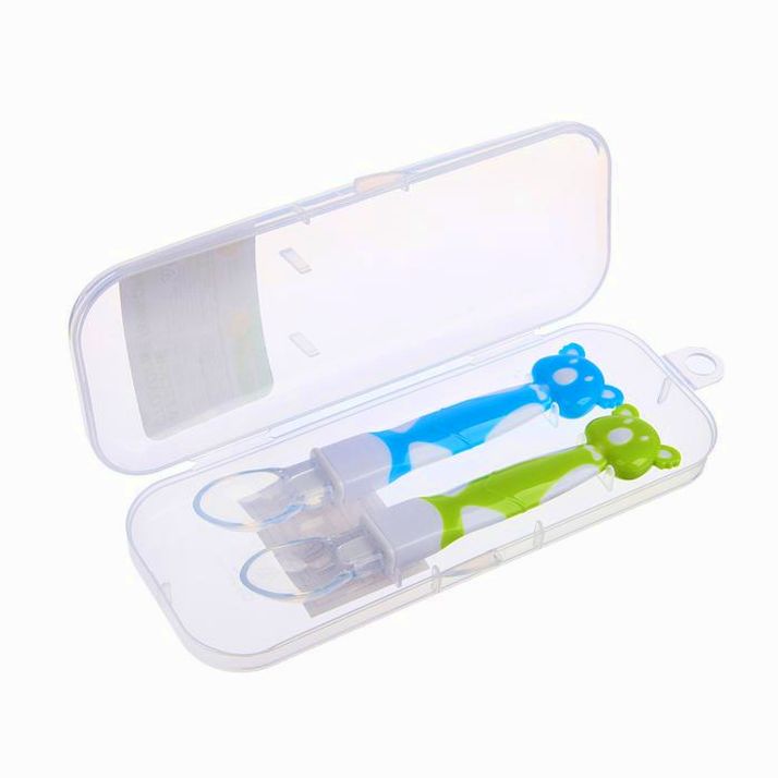 Картинка Набор детских ложек , 2 шт., в контейнере для хранения (№3978645) от магазина Мир детей Товары для Новорожденных