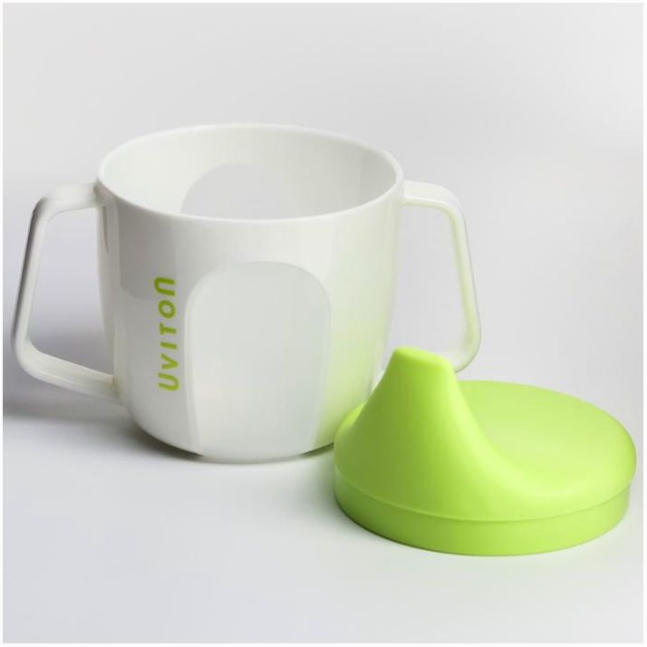 Картинка Обучающий Поильник-чашечка с твёрдым носиком, 2в1, с ручками, 180 мл., цвет МИКС (№6968883) от магазина Мир детей Товары для Новорожденных