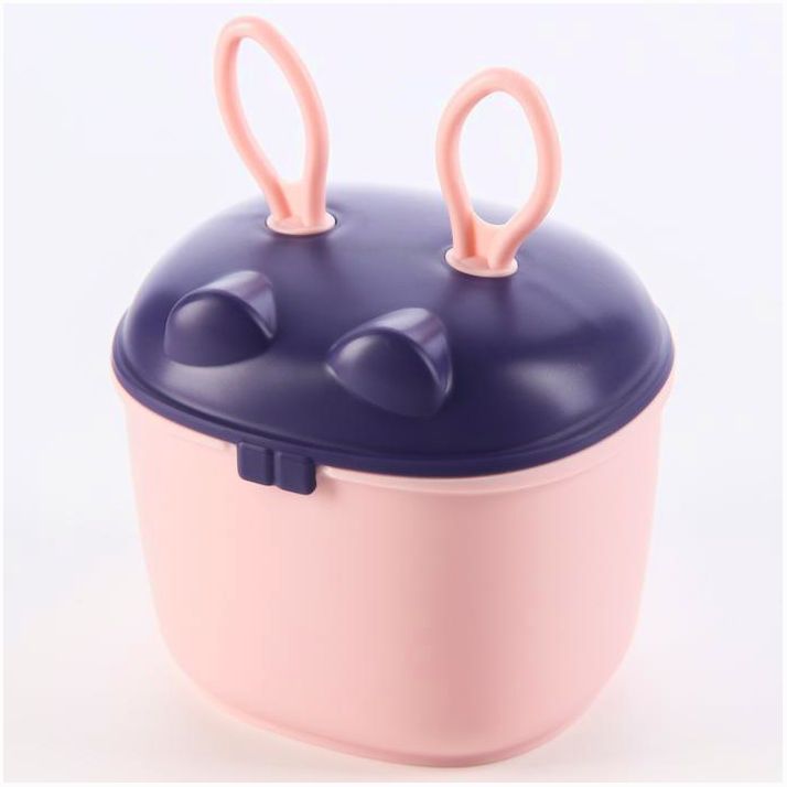 Контейнер для хранения детского питания, 230 мл., цвет розовый артикул анонс 7653235