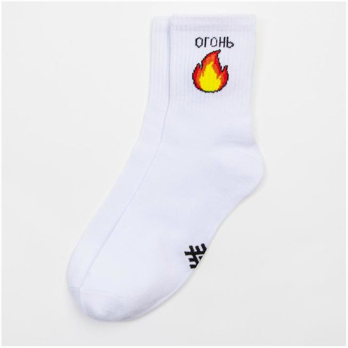 Картинка Носки женские KAFTAN "Огонь" р. 36-39 (23-25 см), белый (№4258345) от магазина Мир детей Товары для Новорожденных