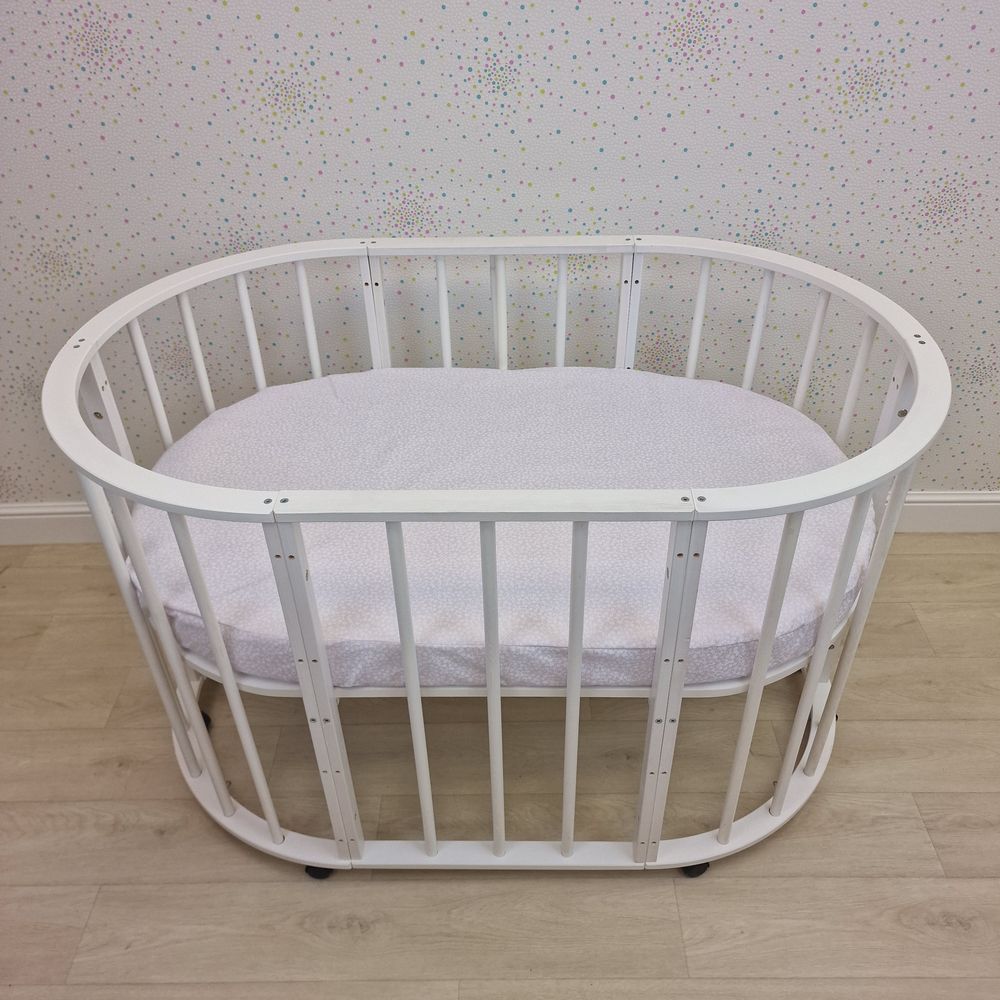 Простыня на резинке на овальную кровать (бязь) артикул анонс 257_10