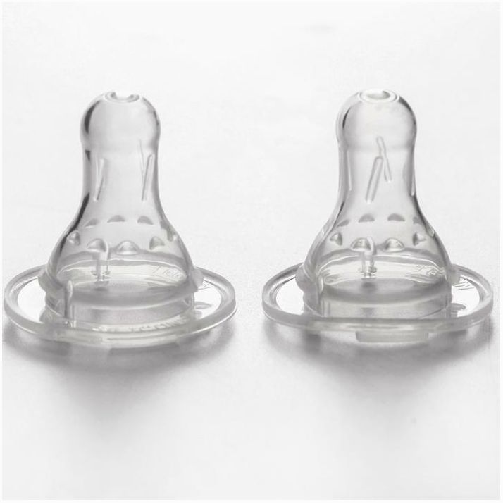 Набор силиконовых сосок на бутылочку, 2 шт., от 6 мес., быстрый поток артикул анонс 652032