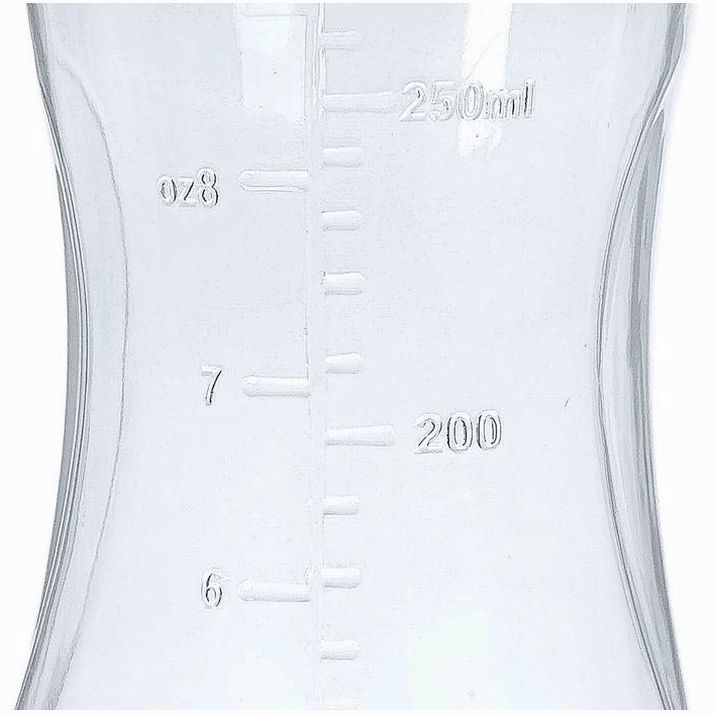 Картинка Бутылочка для кормления, классическое горло, приталенная, 250 мл., от 3 мес., цвет белый (№2969738) от магазина Мир детей Товары для Новорожденных