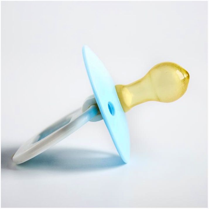 Картинка Соска-пустышка латексная классическая «Пуговка» с кольцом, от 0 мес., цвета МИКС (№1481284) от магазина Мир детей Товары для Новорожденных