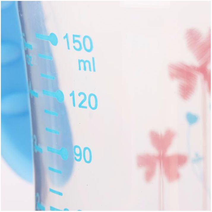 Картинка Бутылочка для кормления с ручками, 150 мл, от 3 мес., цвет голубой (№2793148) от магазина Мир детей Товары для Новорожденных