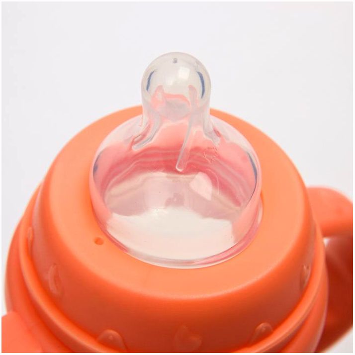 Картинка Бутылочка для кормления, с ручками, 270 мл., цвет красный (№4770835) от магазина Мир детей Товары для Новорожденных