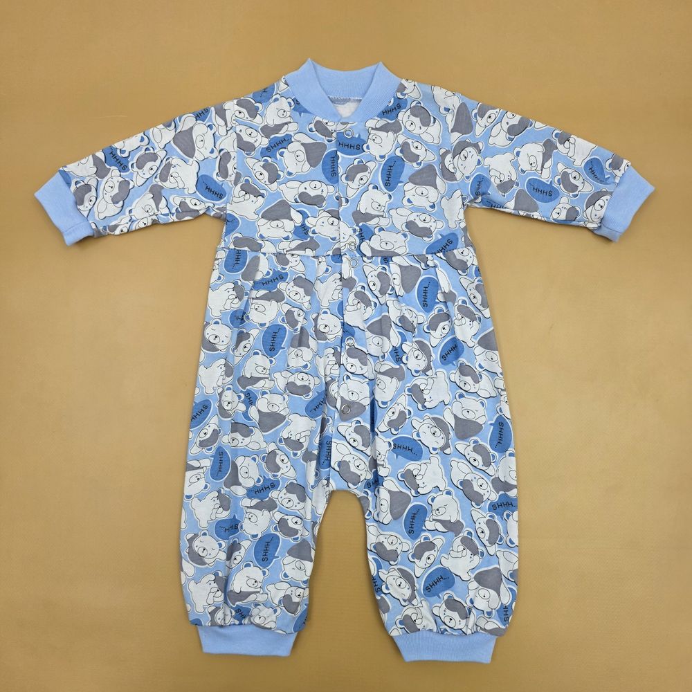 Комбинезон №1 (кулирка, кнопки спереди, открытые ручки и ножки) артикул анонс 0313-68МД