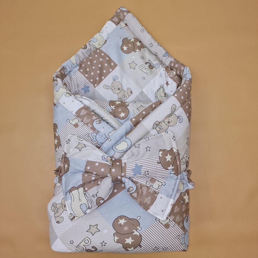 Комплект на выписку 2 пр: одеяло+бант-подушка (бязь) артикул анонс 1872б-0-1_м_06