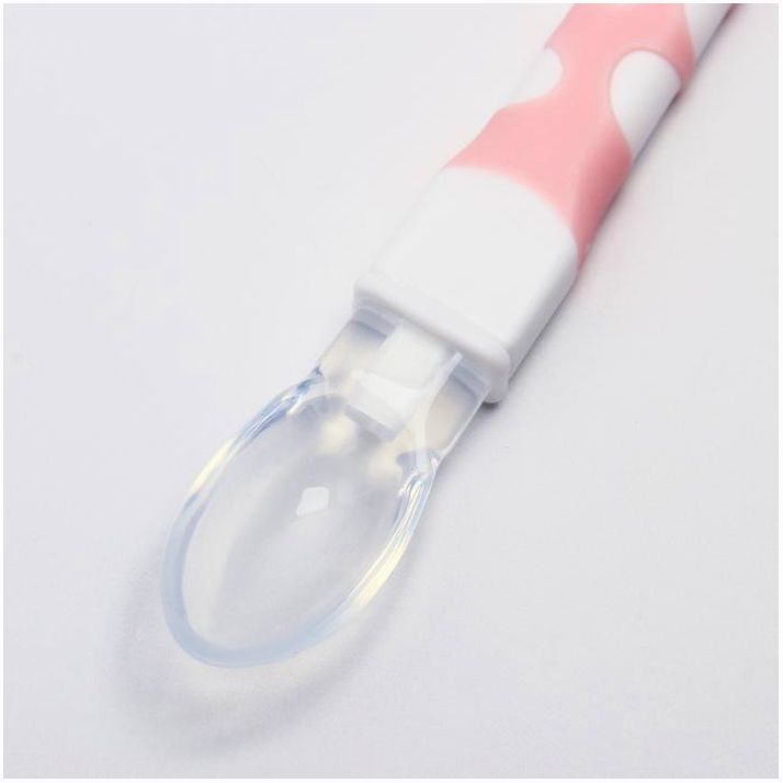 № 4350297 Ложка детская для кормления «Жираф», цвет розовый