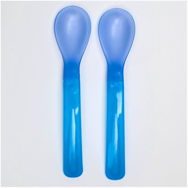 № 652034 Набор ложек детских термочувствительных для кормления, от 5 мес., 2 шт., цвета МИКС