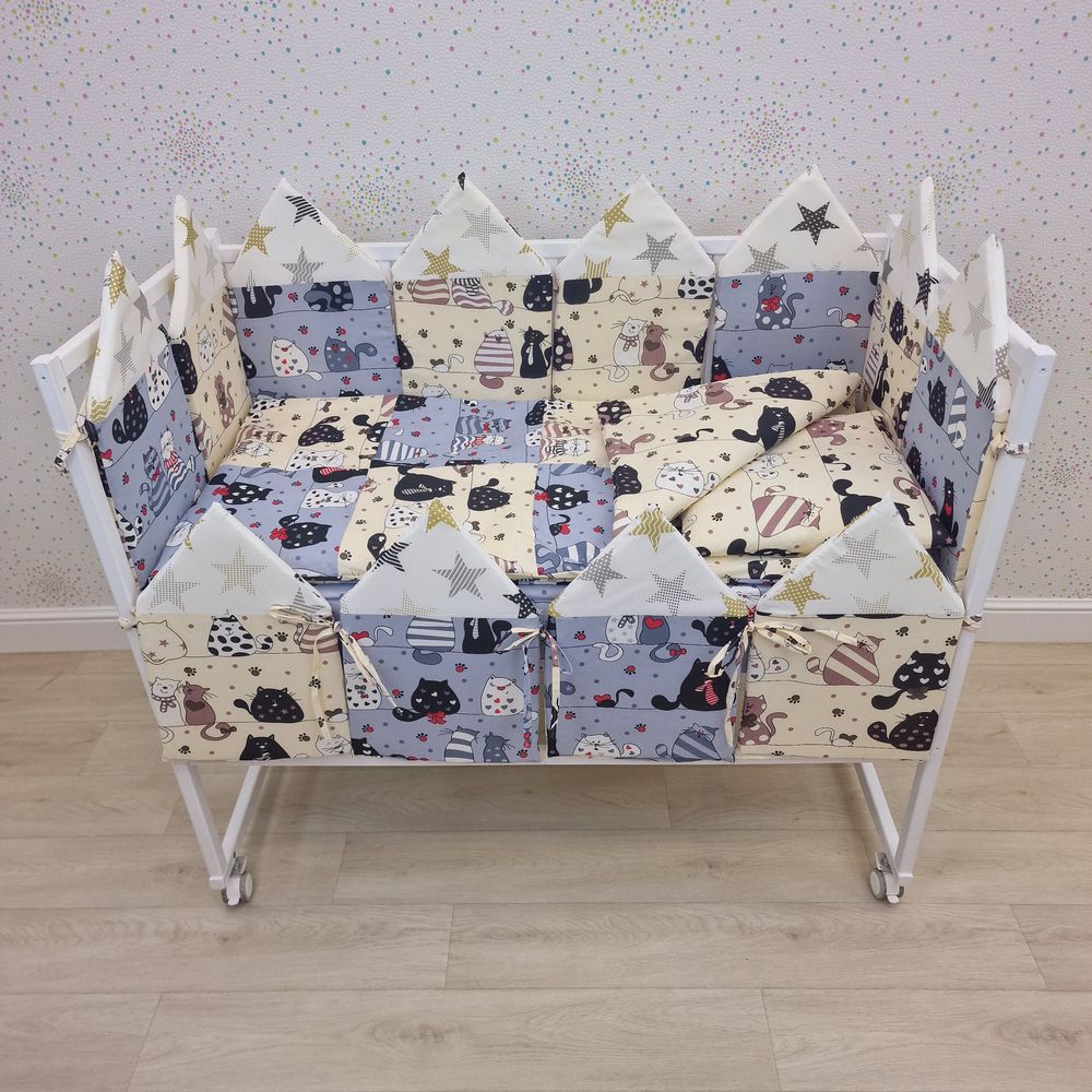 КПБ 17 пр (борт + пододеяльник + одеяло + наволочка + подушка + простынь (бязь) 