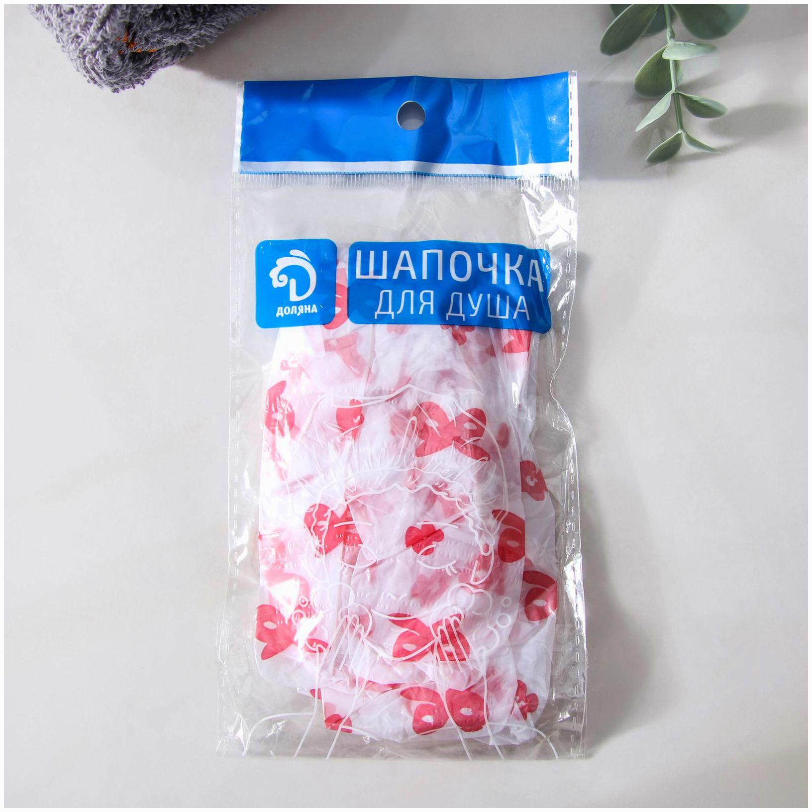 № 577606 Шапочка для душа Доляна, цвет МИКС