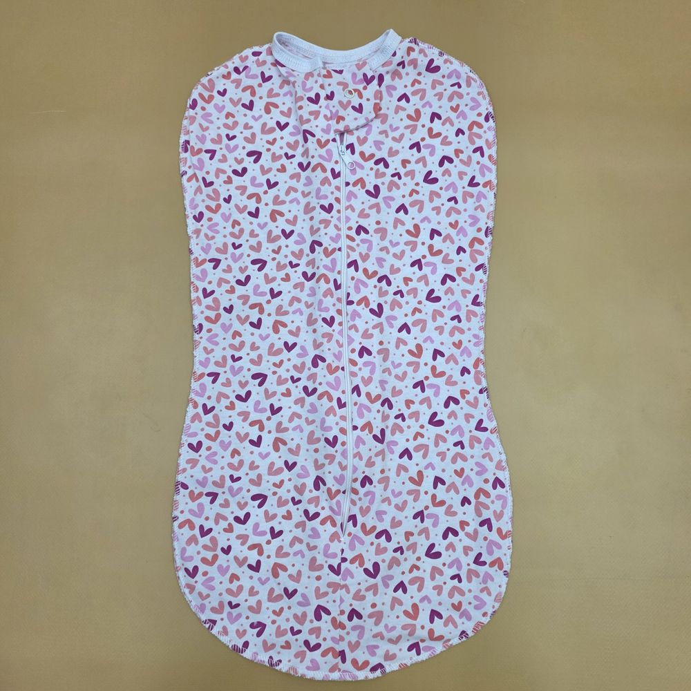 Пеленка - конверт/кокон №1 на замке для пеленания (кулирка, швы наружу) артикул анонс 1103-62МД