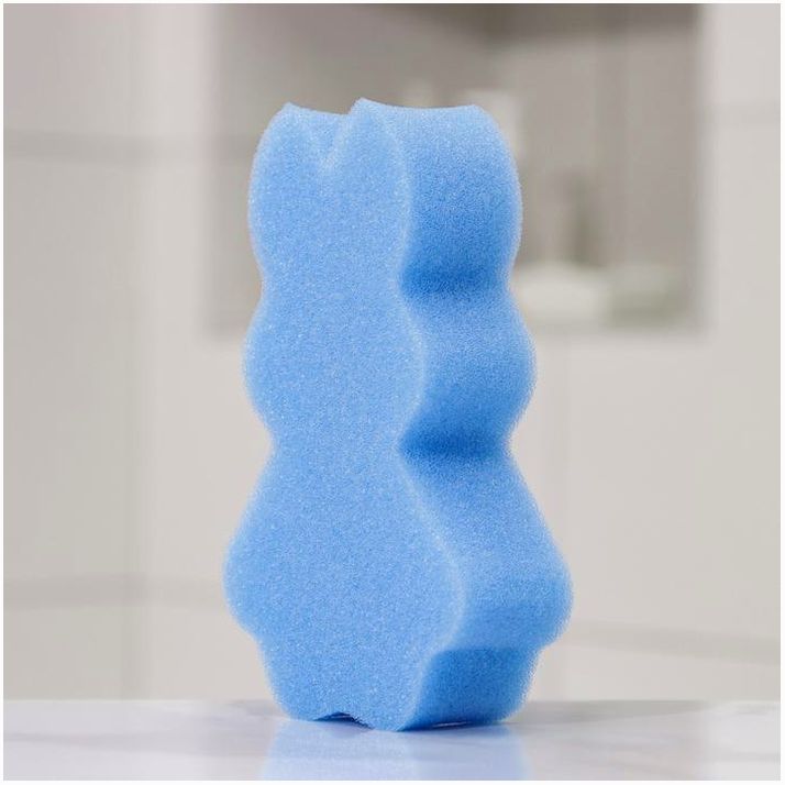 № 7662719 Губка для тела детская «Зайка», 14,5?9 см, цвет микс