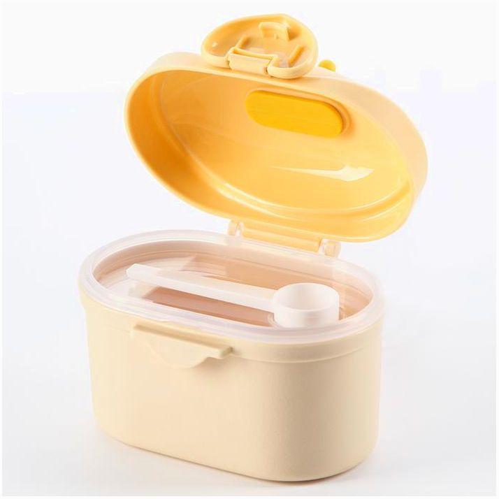 Картинка Контейнер для хранения детского питания «Корона», 400 мл., малый, цвет желтый (№7653240) от магазина Мир детей Товары для Новорожденных