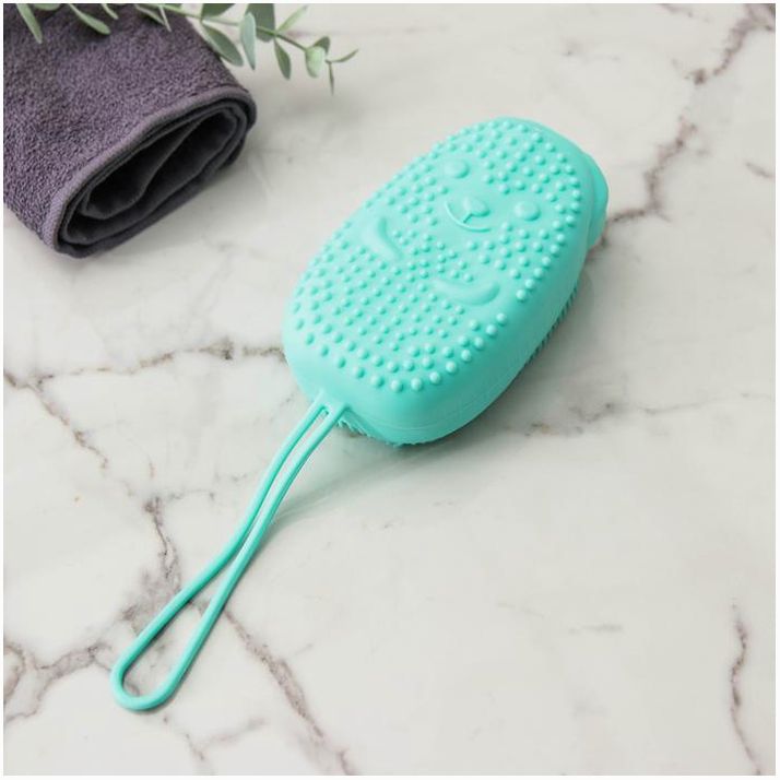 Щётка силиконовая для тела с поролоном Доляна «Мышонок», цвет МИКС артикул анонс 5469868