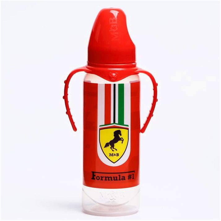 № 5399882 Бутылочка для кормления «Формула №1», классическое горло, 250 мл., от 0 мес., цилиндр, с ручками