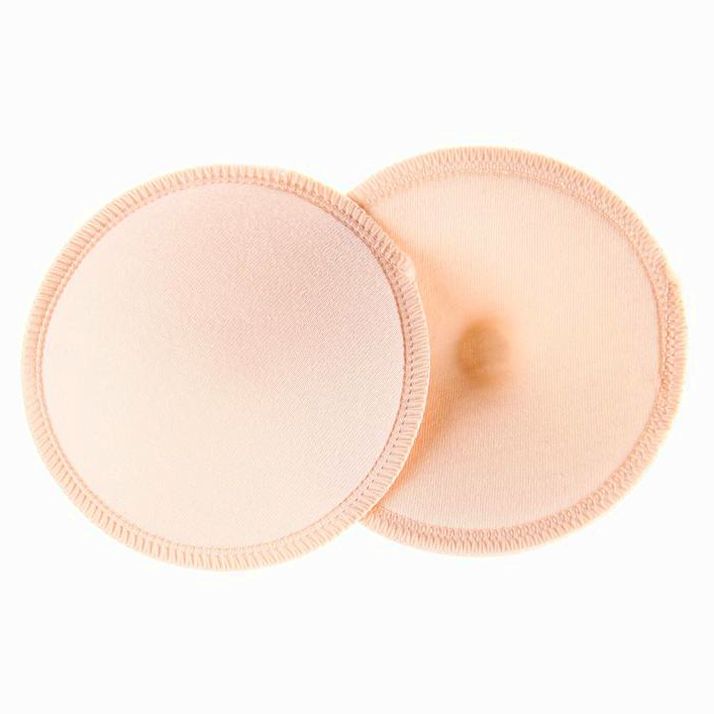 Набор многоразовых вкладышей для бюстгальтера, 2 шт., цвет бежевый артикул анонс 7569750
