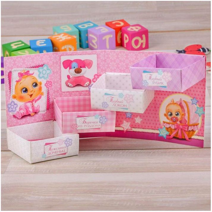 Картинка Набор коробочек + паспорт малышки "Наша любимая доченька" (№1920412) от магазина Мир детей Товары для Новорожденных