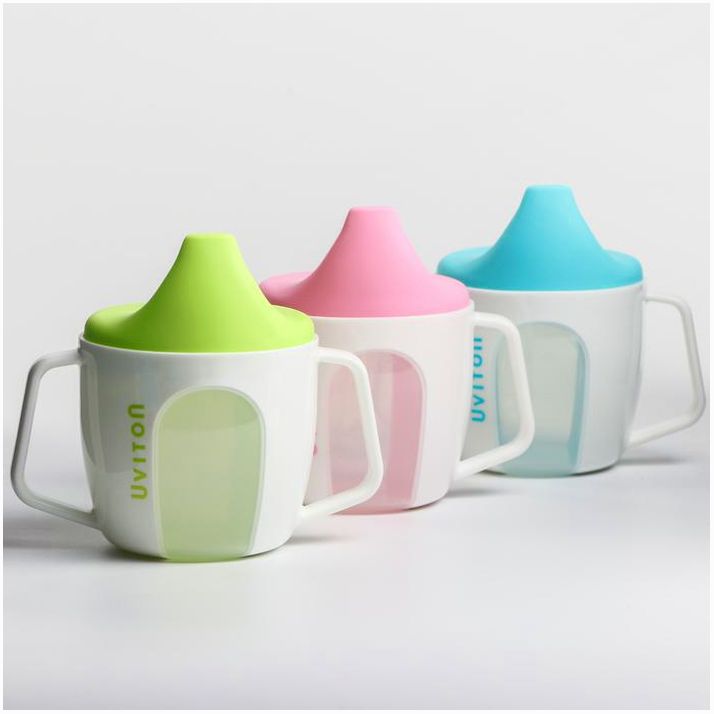 Обучающий Поильник-чашечка с твёрдым носиком, 2в1, с ручками, 180 мл., цвет МИКС артикул анонс 6968883