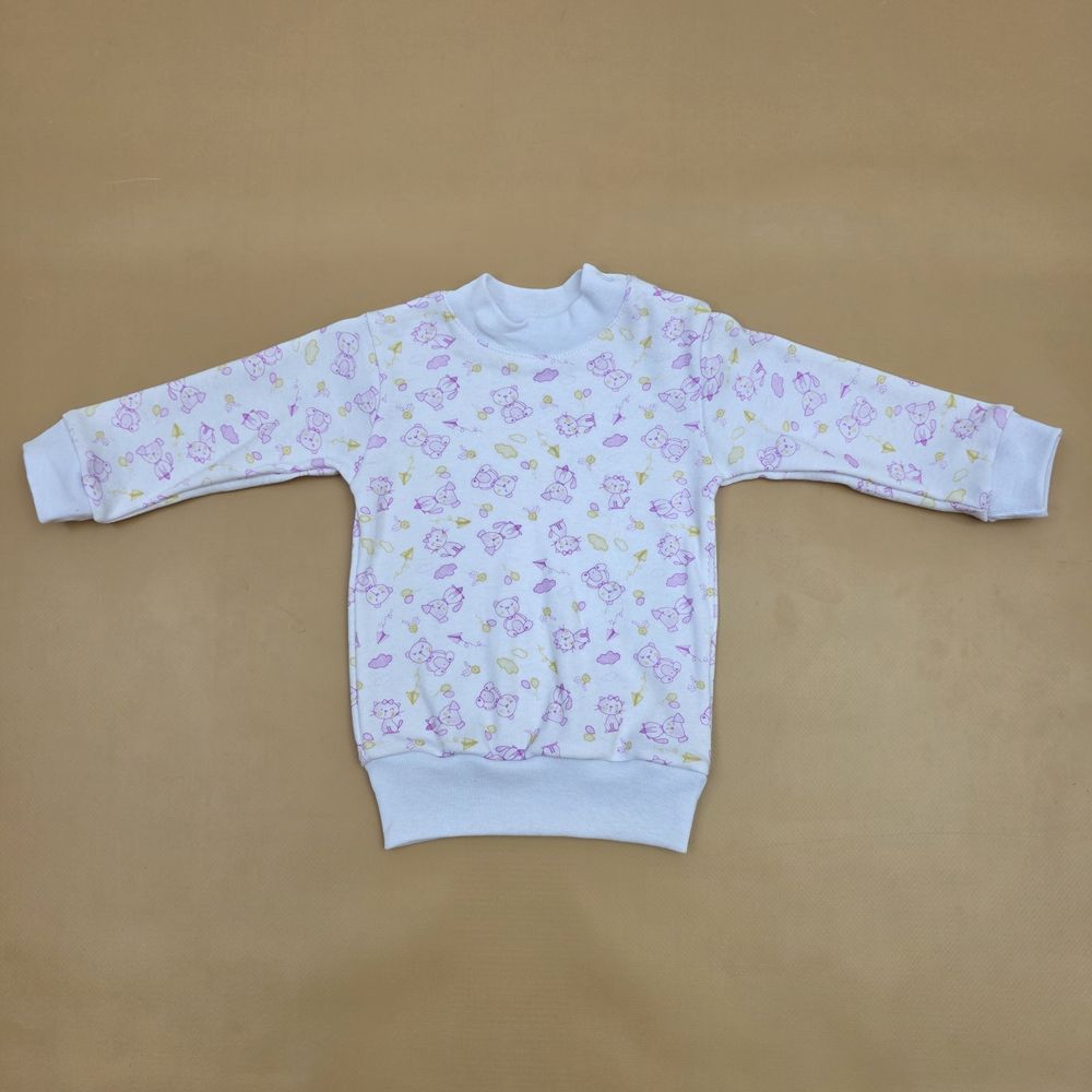 Кофточка №3 (интерлок, кнопки на плече, воротник стойка, манжеты) артикул анонс 07101-62МД