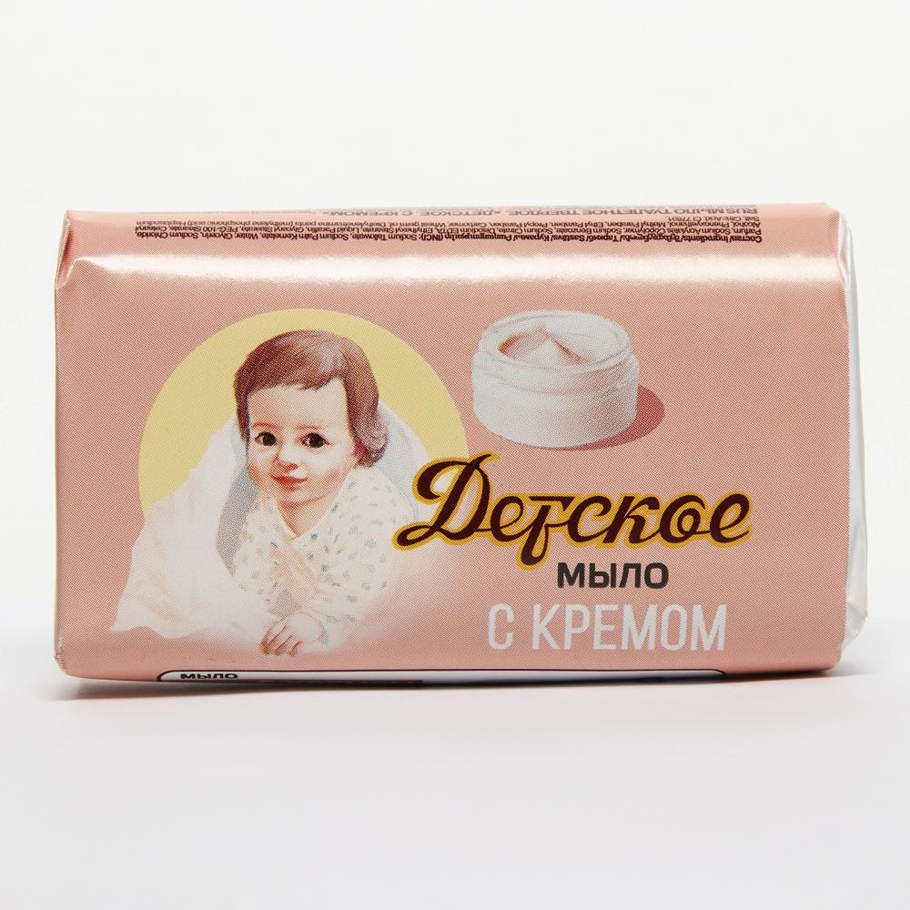 Мыло туалетное Детское с кремом, 90 г артикул анонс 9081941