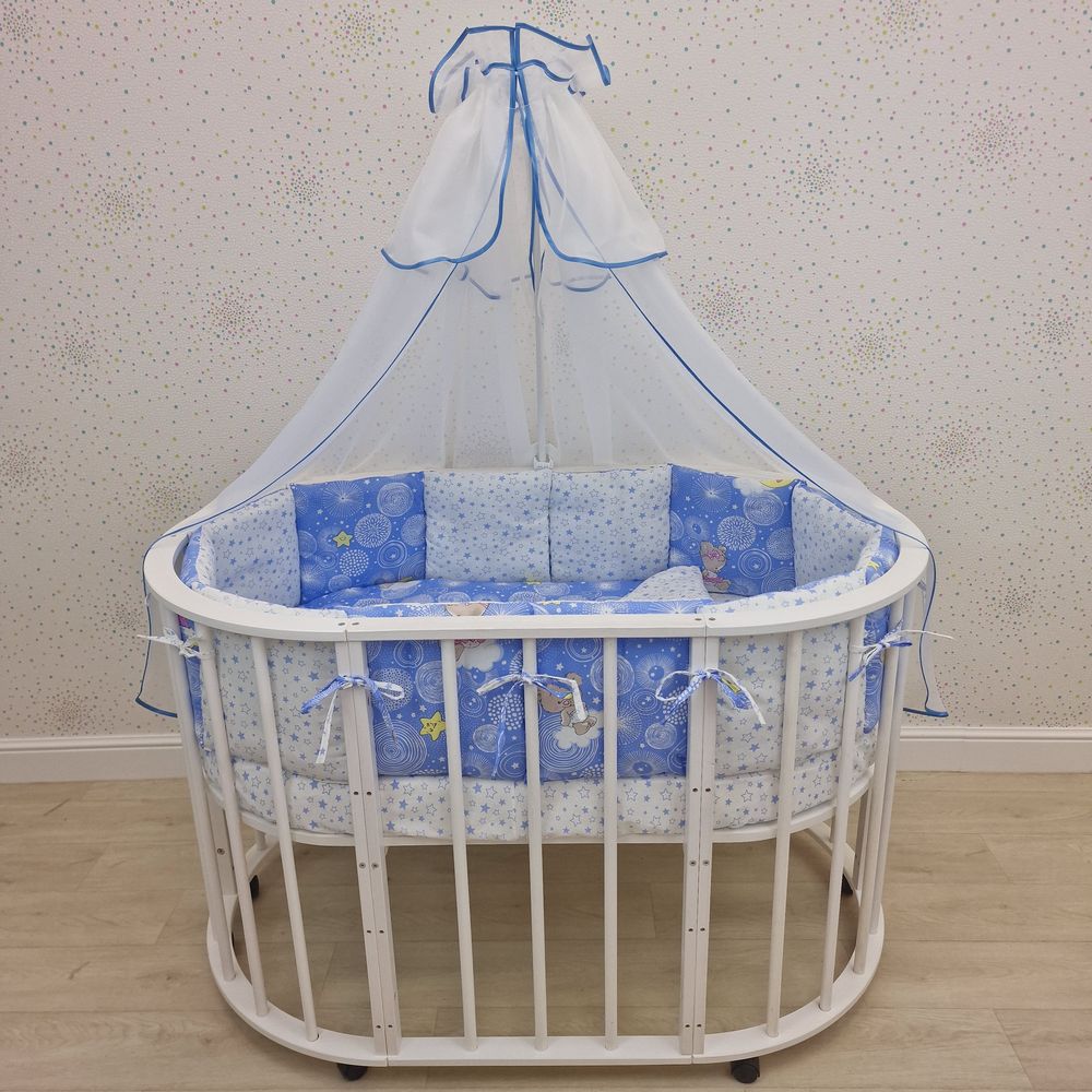 КПБ 20 пр (балдахин + борт + пододеяльник + 2 одеяла + наволочка + подушка + 2 простыни (бязь) 12кв артикул анонс 1149-О-1_05