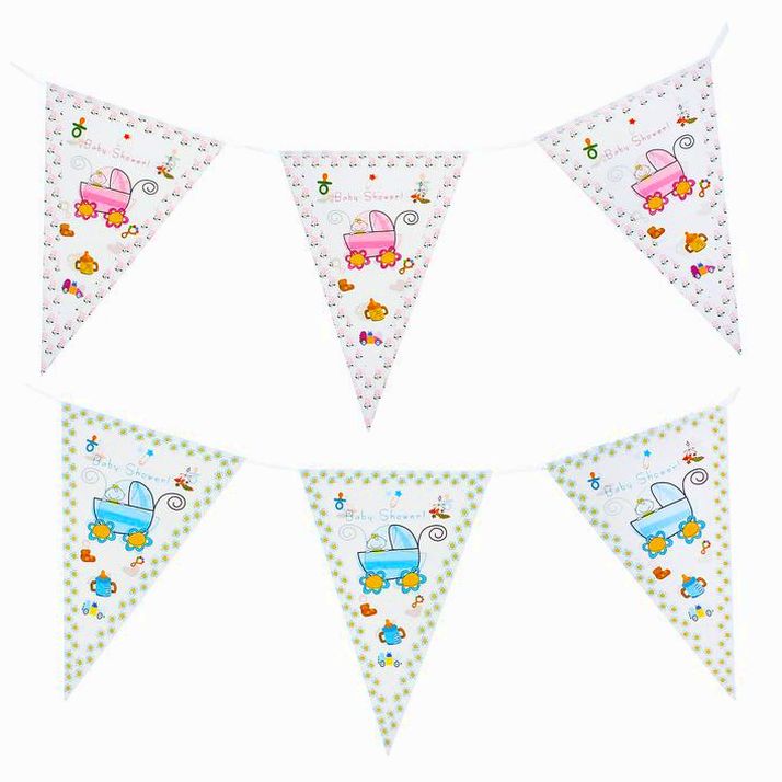 Гирлянда Baby Shower, длина 230 см, цвета МИКС артикул анонс 5242190