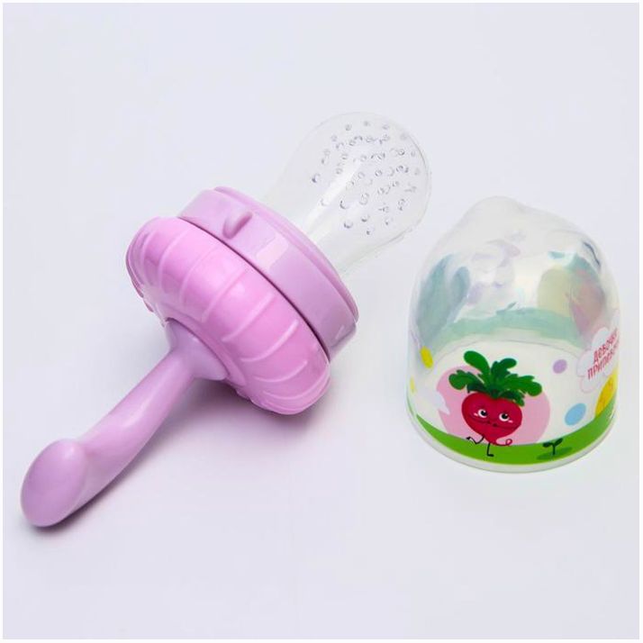 № 5365500 Ниблер для прикорма с силиконовой сеточкой «Овощи-подружки», р-р сеточки М