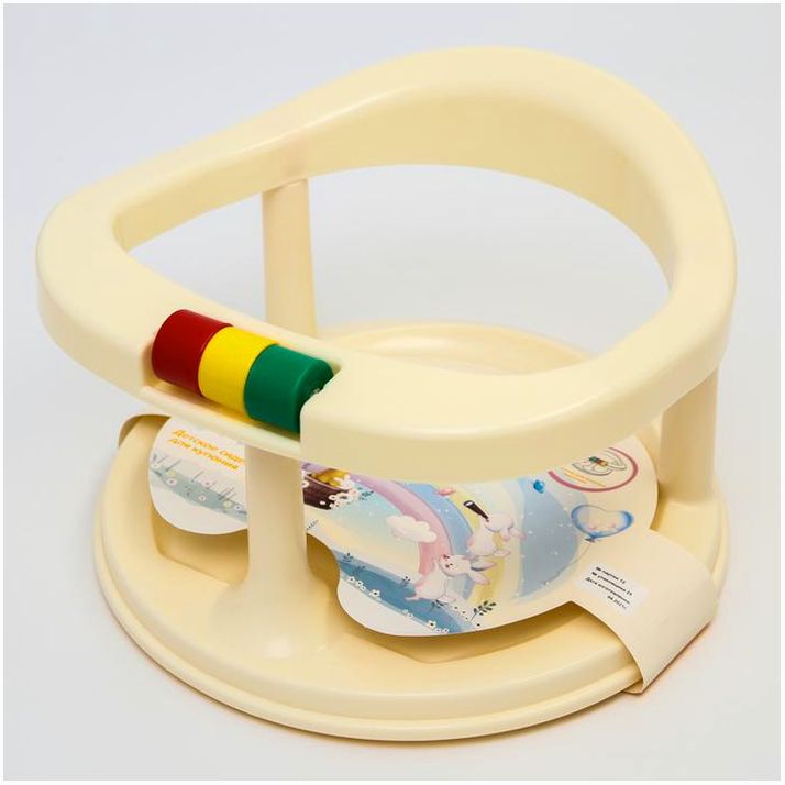 Картинка Сиденье детское для купания на присосках Giraffix, цвет МИКС (№7048604) от магазина Мир детей Товары для Новорожденных