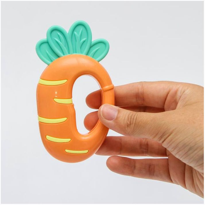 № 4754414 Погремушка с прорезывателем «Овощной МИКС, Крошка Я: Морковка», цвет МИКС, Крошка Я