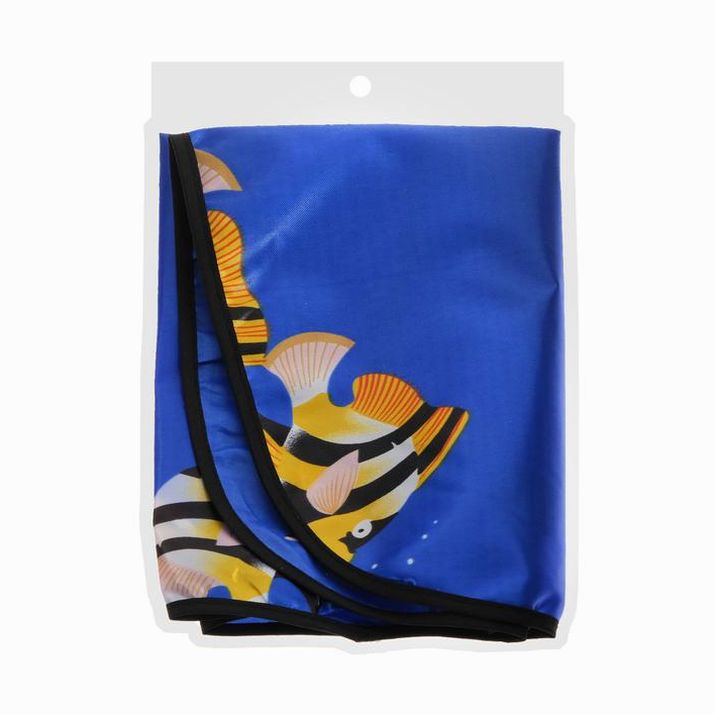 Картинка Накидка-незапинайка "Рыбки", 61 х 47 см, синий фон (№4589912) от магазина Мир детей Товары для Новорожденных