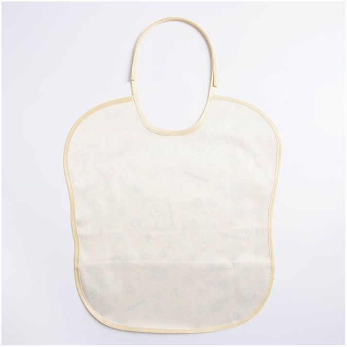 Картинка Нагрудник защитный 33х33 см., из клеенки с ПВХ покрытием, цвет бежевый с рисунком (№4967111) от магазина Мир детей Товары для Новорожденных