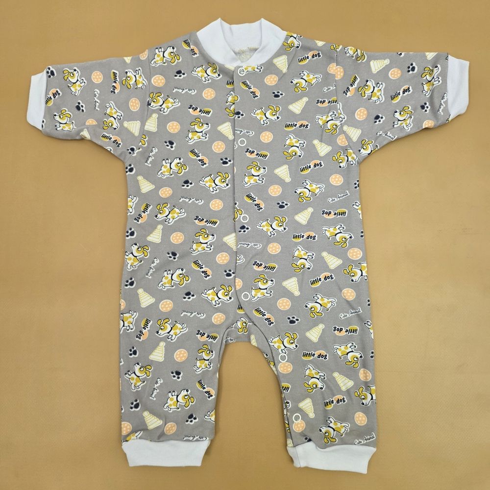 Комбинезон №7 (интерлок, кнопки спереди и снизу, открытые ручки и ножки) артикул анонс 0358-56МД