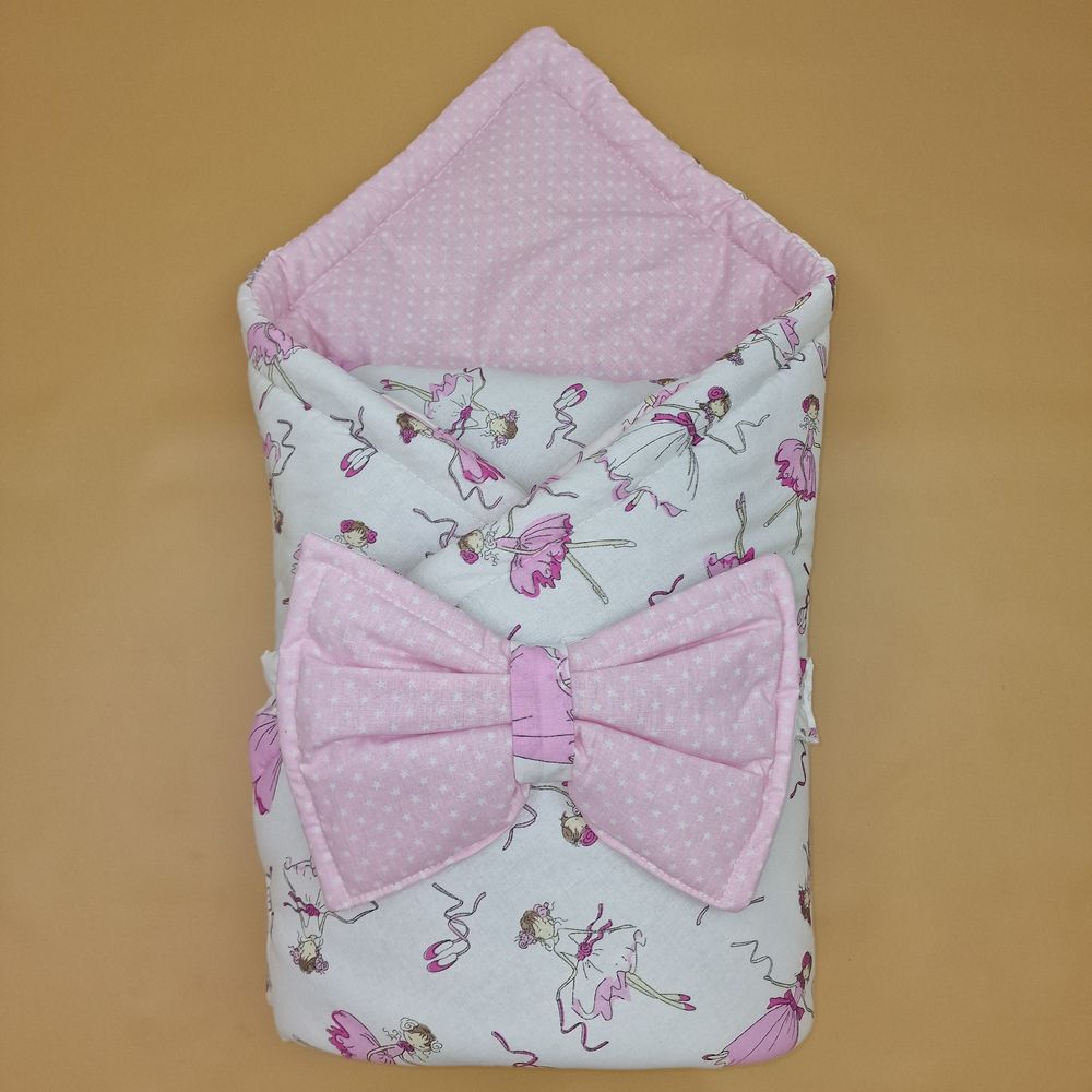 Комплект на выписку 2 пр: одеяло+бант-подушка (бязь) артикул анонс 1872б-1-2_м_12