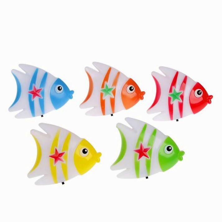 Картинка Ночник 4 диода "Рыбка" 220V МИКС 7,5х9х2 см RISALUX (№1753751) от магазина Мир детей Товары для Новорожденных