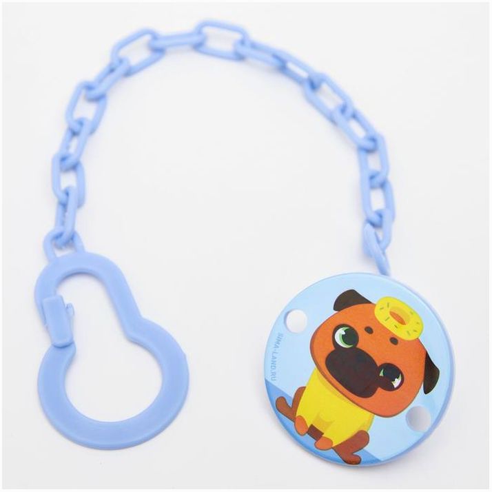 Держатель для соски - пустышки  «ТРЕНД. Собачки», на цепочке, виды МИКС артикул анонс 4733691