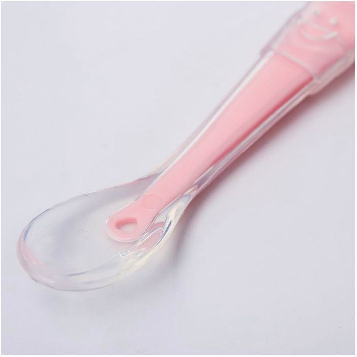 Картинка Ложка силиконовая детская «Жирафик», цвет розовый (№4768002) от магазина Мир детей Товары для Новорожденных