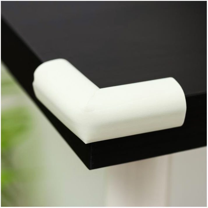 № 4623689 Набор защитных накладок на углы, 4 шт., цвет белый