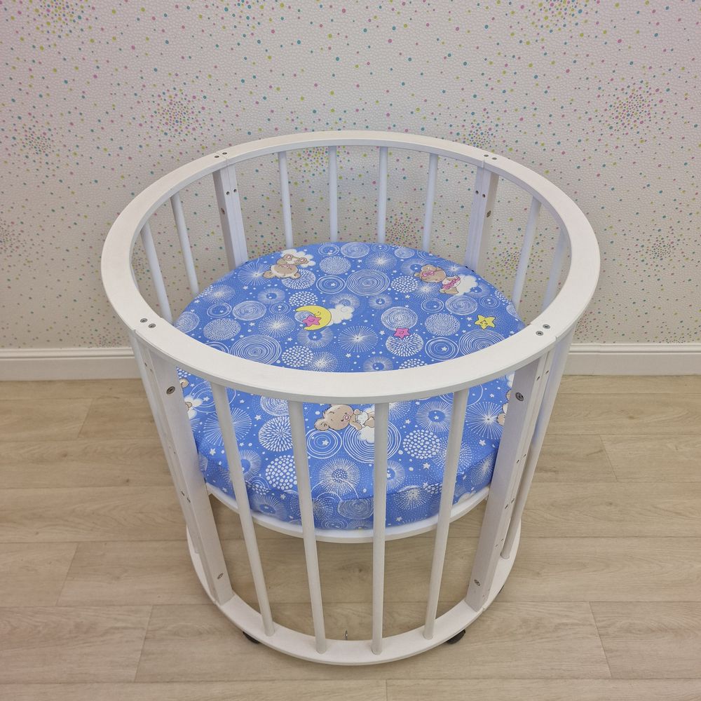 Простыня на резинке на круглую кровать (бязь) артикул анонс 255_12